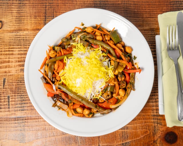 Vegetable Jambalaya (V).
