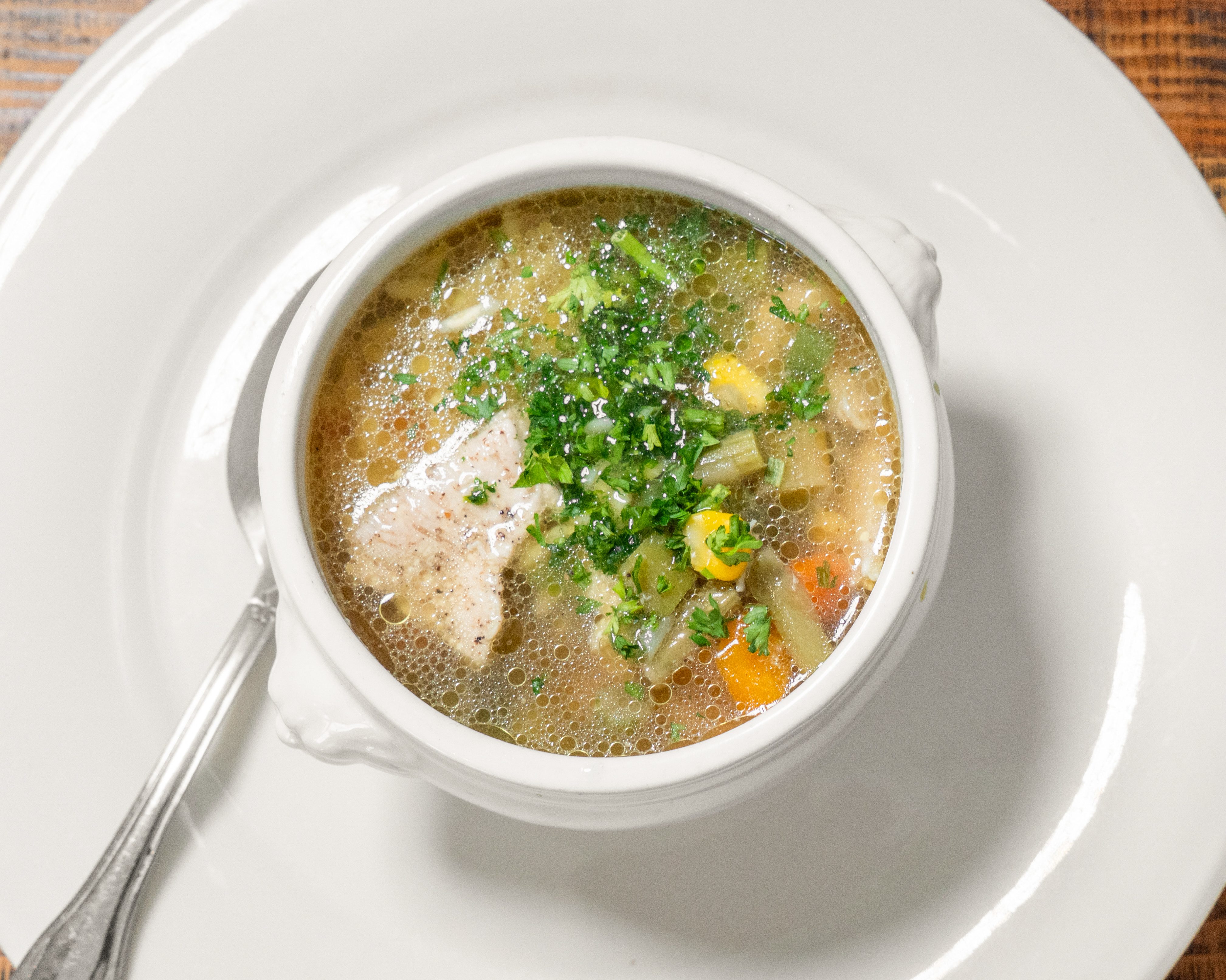 Avgolemono Soup.