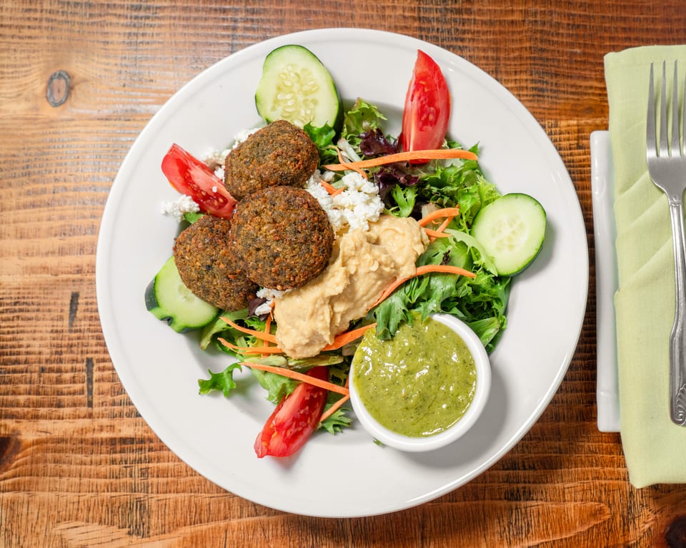 Falafel Salad (GF).